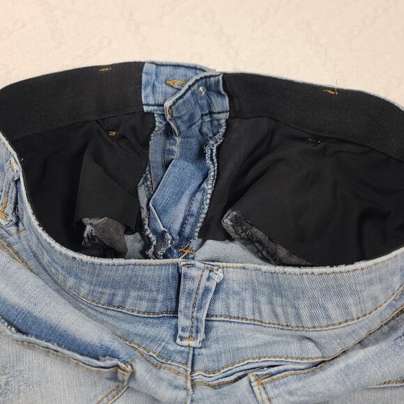 Democracy High rise distressed flare bottom retro "ab" technology jeans Size 10P - Picture 9 of 10